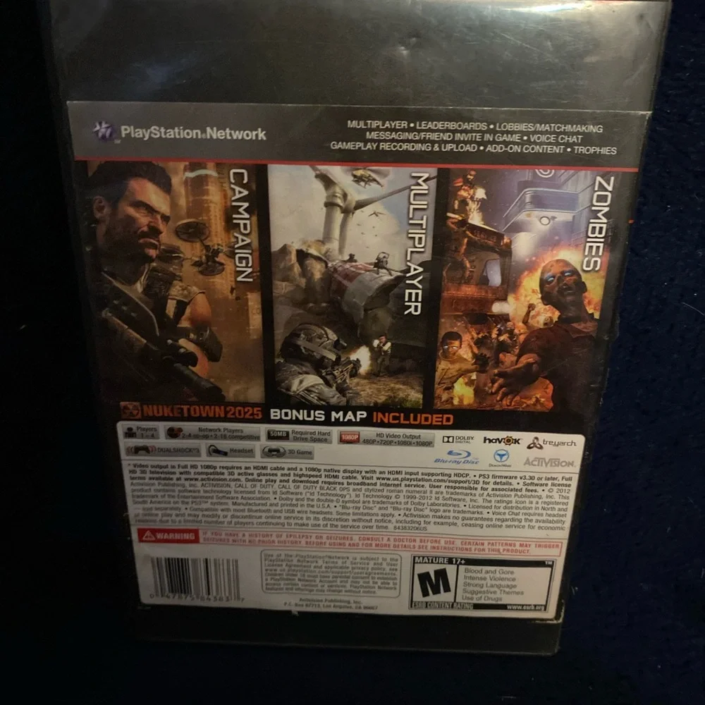 Sony PS3 Call of Duty Game Set - Black & Tan Covers